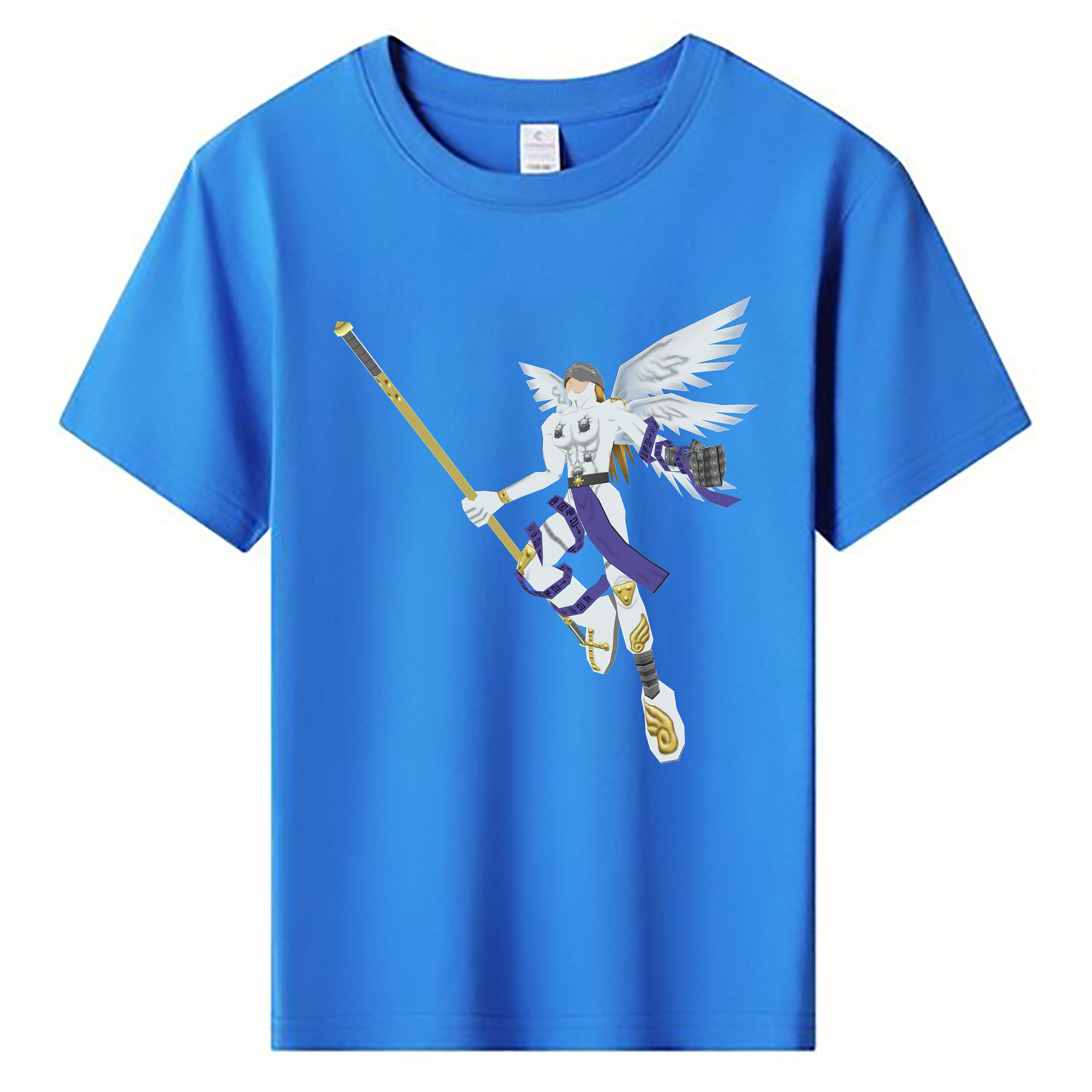 （画像用） Digimon デジタルモンスター/デジモン 綿100％キッズTシャツ（フロントプリント）